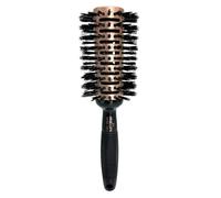 Phillips Brush Luxe Tourmaline Monster Vent 4 Professional Hair Brush (3” Diameter Barrel) - Vented Hairbrush Nylon Reinforced Boar Bristles, Sleek Rose Gold & Black