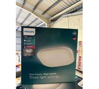 Phillips Cavanal White LED Ceiling Light SceneSwitch 1600lm 18w