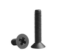Phillips Flat Head Bolts M2 M2.5 M3 M4 M5 M6 M8 Black/White Nylon Countersunk Head Screws 20Pcs, black, M8x15(20pcs)