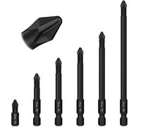 Phillips Impact Driver Bits Hakkin 6Pcs PH2 Magnetic Screwdriver Bits | S2 Steel Long Impact Screwdriver Driver Bits Anti-Slip PH2 Driver Bits