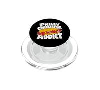 Philly Cheesesteak Minimalist Badge Patch PopSockets PopGrip for MagSafe