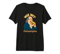 Philly Cheesesteak Wiz Wit Benjamin Franklin Philadelphia Premium T-Shirt