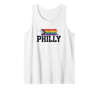 Philly Pride Progress Flag LGBTQ Equality Brick Wall Tank Top