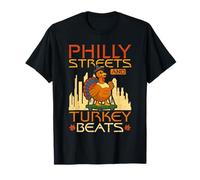Philly Streets and Turkey Beats Thanksgiving T-Shirt