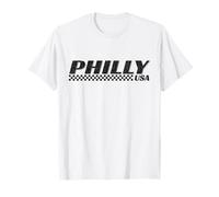 Philly USA Checkered Flag Philadelphia Racing Motorsports T-Shirt