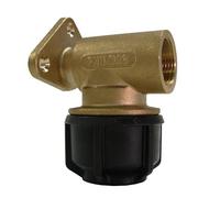 Philmac 25mm/ 3/4″ Brass Wall Plate Elbow 90326