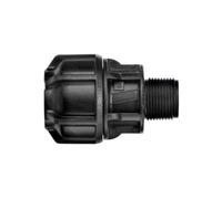Philmac Metric/Imperial End Connector POL X MI 25mm / 3/4" x 3/4" BSP 9232
