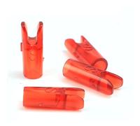 PHILOCS 60pcs Archery Pin Nocks Size L and S for ID 3.2mm ID 4.2mm ID 6.2mm Shaft Replacement Nock, Plastic Arrow Tails DIY Arrows Accessory (S red 1)