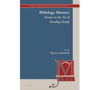 Philology Matters!: 19 (Medieval and Renaissance Authors and Texts, 19)