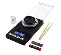 Philonext Digital Milligram Scale 50 x 0.001g - Mini LCD Display Digital Pocket Scale, Lab Digital Scale. Jewellery Pocket Digital Scale with Calibration Weights and Tweezers & Weighing Bowl