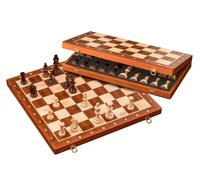 Philos Deluxe Wooden Chess Set with Folding Board and Pieces