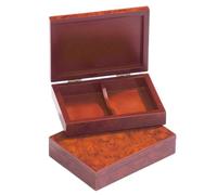 Philos High Quality Classic Playing Cards Wooden Storage Box 153x112x35mm