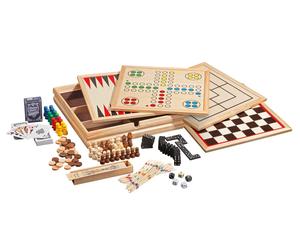 Philos Wooden Game Compendium - 35cm (10 games) (UK)