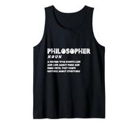 Philosopher Definition Nihilism Stoicism Philosophy Tank Top