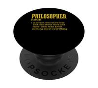 philosopher Design for a enthusiast of philosophy PopSockets Adhesive PopGrip