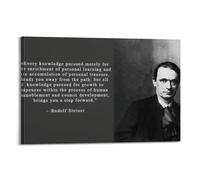Philosopher Rudolf Steiner Motivational (1) Cover Poster Art Canvas Gift for Friends Or for Your Own Use Bedroom Living Room Decoration AestheticFrame-style 12x18inch(30x45cm)