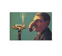 Philosopher's Lamp by Rene Magritte, Art Poster Home Decor Poster Wall Art Hanging Picture Print Decorative Painting Posters 08x12inch(20x30cm)