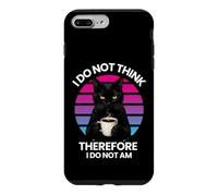 Philosophical humor Cat I Do Not Think Therefore I Do Not Am Case for iPhone 7 Plus/8 Plus
