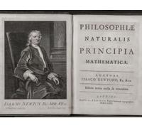 PhilosophiÔøΩ Naturalis Principia Mathematica or Mathematical Principles of Natural Philosophy commonly known as the Principia by Sir Isaac Newton. Newton published the Principia in three volumes in