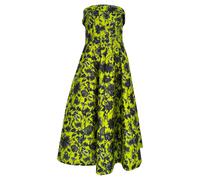 Philosophy By Lorenzo Serafini Women's Preloved Floral-Print Strapless Midi Dress Lime Polyester in Green | Size: 44