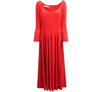 Philosophy Di Lorenzo Serafini long-sleeve velvet midi dress - Red 44