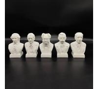 Philosophy Hegel Statue Germany Kant Bust Figurine 3D Printing Figure Hegel Sculpture Nietzsche for Living Room Home Desk Decor, Heidegger Collection Bust 10cm (5 Psc)