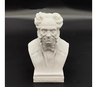 Philosophy Hegel Statue Germany Kant Chest Figurine 3D Print Figure Hegel Sculpture Nietzsche for Living Room Home Table Decor, Heidegger Collection Bust 4.9" (Schopenhauer)