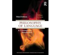 Philosophy of Language by Lycan & William G