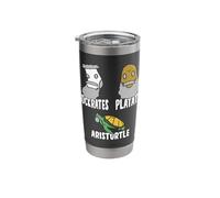 Philosophy Socrates Plato Aristotle Meme for Philosopher Stainless Steel Insulated Tumbler