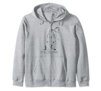 Philosophy Thinker Zip Hoodie