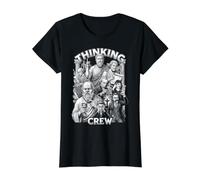 Philosophy Thinking Crew Philosopher Funny Philosophers Value Graphic T-Shirt, Women, Black, L