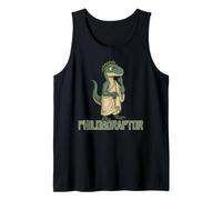 Philosoraptor Logic Thinker Dinosaur Meme Humor Print Tank Top