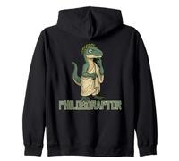 Philosoraptor Logic Thinker Dinosaur Meme Humor print Zip Hoodie