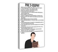 Phil's-osophy Modern Family Poster TV Show 1 Canvas Poster Bedroom Decor Sports Landscape Office Room Decor Gift Frame-style 08x12inch(20x30cm)