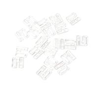 PHILSP Bralette Buckle 10 x Craft Plastic Rectangle Tap Hooks & Clasp Sewing On Swimsuit Bra BIKINI Transparent 20mm