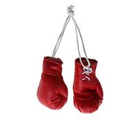PHILSP Mini Boxing Gloves Miniature Punching Gloves Holiday Christmas Ornament Hanging Decoration or Souvenir Display,for Home Red