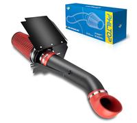 PHILTOP 4" Cold Air Intake Kit System + Heat Shield Compatible with GMC/Chevy 1999-2006 V8 4.8L/5.3L/6.0L Silverado/Sierra 1500/2500/3500, High Performance, Red