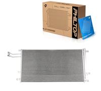 PHILTOP Air Conditioning A/C Condenser Compatible with Chevy Trax 2016-2020, 2021 1.4T, Buick Encore 2015, 2020, 2016-2019, 2021 1.4T, with Receiver Drier Replace# 4759, 95410841