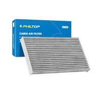 PHILTOP Cabin Air Filter, Replacement for CF11177, Leaf(2011-2021), Sentra(2013-2019), Juke(2011-2017), Cube(2009-2014), Premium ACF046 Cabin Filter with Activated Carbon Filter
