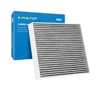 PHILTOP Cabin Air Filter, Replacement for Sonata 2006-2010, Santa Fe 2007-2009, Optima 2006-2010, Azera 2006-2008, Premium ACF059(CF10381) Cabin Filter with Activated Carbon, Filter Up Dust Pollen