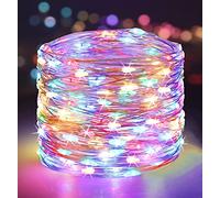 PhilzOps 65.6ft 200 LED Christmas Lights Multicolour, Copper Wire String Lights Indoor 8 Modes Waterproof Lights with Plug for Decoration Xmas Bedroom Easter Birthday Party Outdoor Garden Tree