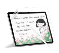 Phimoos 2 Pack Paper Screen Protector for iPad Air 13 Inch (M4 2026/M3 2025/M2 2024 Model), Matte PET Textured Film Compatible with Apple Pencil Writing and Drawing, Anti-Glare, Anti-Fingerprint