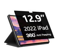 Phimoos 360° Full Coverage Privacy Screen Protector for iPad 6th/5th/4th/3rd Gen (12.9 Inch, 2022/2021/2020/2018), Anti-Blue Light, Anti-Glare, Anti-Fingerprint, Case Friendly, 4-Way Anti-Spy Film