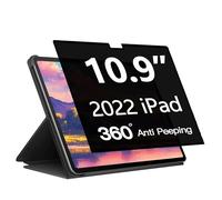 Phimoos 360° Full Coverage Privacy Screen Protector for iPad A16 11th/10th Generation (2025/2022 Model, 11/10.9 Inch), Anti-Blue Light, Anti-Glare, Anti-Fingerprint, Case Friendly, 4-Way Anti-Spy Film