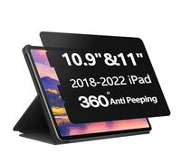 Phimoos 360° Full Coverage Privacy Screen Protector for iPad Pro 11 Inch (2022-2018) & iPad 10.9" (5th 2022/4th 2020), Anti-Blue Light, Anti-Glare, Anti-Fingerprint, Case Friendly, 4-Way Anti-Spy Film
