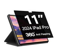 Phimoos 360° Full Coverage Privacy Screen Protector for iPad Pro 11 Inch M5/M4 (2025/2024), Anti-Glare, Anti-Blue Light, Anti-Fingerprint, Easy to lnstall, 4-Way Anti-Spy Film