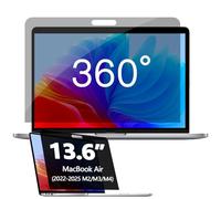 Phimoos 360° Full Coverage Privacy Screen Protector for Macbook Air 13.6 Inch (2022-2025, M2, M3, M4), HD Clarity, Anti-Scratch, Anti-Blue light, Anti-Glare, Ultra-Thin All Round Privacy Film Filter