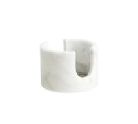PHINILUX Natural Carrara White Marble Sponge Holder for Kitchen Sink Counter，Kitchen Stone Drying Rack for Countertop