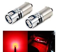 PHINLION 57 BA9 BA9S LED Red Bulbs, Super Bright 12V 53 1816 1893 1889 H5W H10W Car LED Replacement for Interior Dome Map Reading Courtesy License Plate Instrument Panel Lights