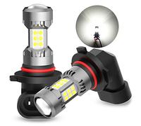 Phinlion 9006 HB4 LED Fog Light Bulbs, 3200 Lumens Super Bright, 6000K Xenon White, Halogen Daytime Running Lights DRL Replacement Lamps for Cars, Trucks, SUVs